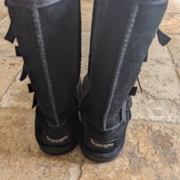 Gorgeous Koolaburra by Ugg Victoria Tall Bow boots Girls size 1 - Picture 3 of 5